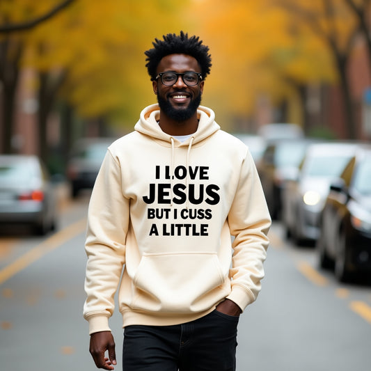 Men's I Love Jesus but I cuss a little
